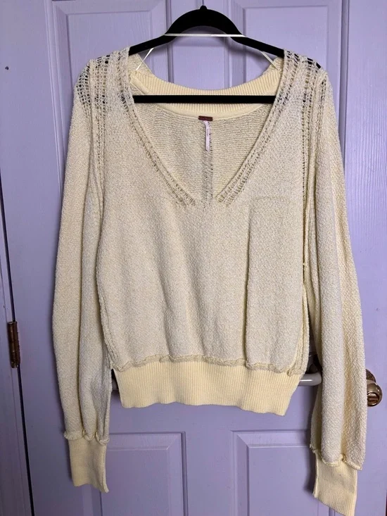 Free People Riptide V-Neck Sweater - Picture 2 of 3